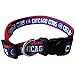 MLB Chicago Cubs Licensed PET COLLAR- Heavy-Duty, Strong, and Durable Dog Collar. Available in 29 Baseball Teams and 4 Sizes