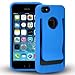 iPhone SE Case, iPhone 5S Case, iPhone 5 Case, CellJoy [Slim Clip] (Blue) Protective Hybrid Armor TPU Phone Cover Skin with Belt Clip/Credit Card/Money Clip