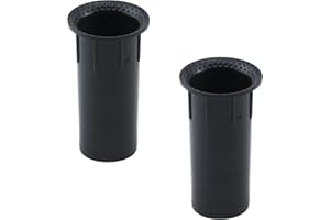 Dnyta 2 Pcs Black Speaker Port Tubes Bass Reflex Tube Speaker Inverter Tube 35x80mm Speaker Cabinet Port Tube