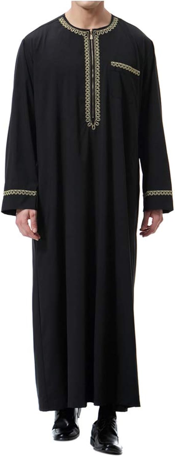 Vestido Mujer Musulmán De Oración Manga Larga Abaya Vestido
