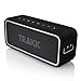 TRAKK GO 20W Indoor/Outdoor IP67 Waterproof Dustproof Shockproof Portable Wireless Bluetooth Speaker MaxBass Technology 4400mAh Battery Pack for USB Devices Use in Shower, Beach, Office, Home- Black