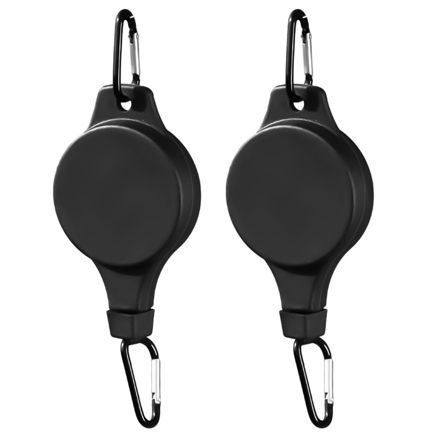 2 Piece Outdoor Plant Hanging Basket Hook and Retractable Pulley System for Garden and Bird Feeder