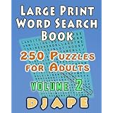 Large Print Word Search Book: 250 Puzzles for Adults (Volume 2)