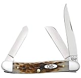Case XX WR Pocket Knife Medium Stockman, Amber Bone