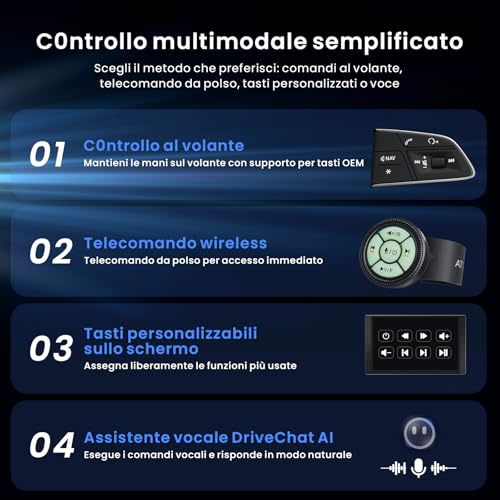 [12.5" QLED with Side LEDs] 2 DIN Android Car Radio, AI Agent & AI Vision, Parking Protection, Golden Hour Alert, Supply Guide, 8G+128G, 4G LTE, Audio 7.1.2 CH, HDMI Input, X10G225E