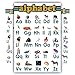 ABC alphabet Chart for teaching SMALL Clear white LAMINATEd and child bedroom poster great quality edu (15x20)