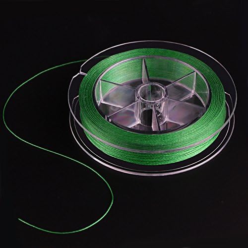 9 Strand Braided Dyneema Fishing Line Zero Stretch Extra Tough and Abrasion Resistant for Saltwater &amp; Fresh Water Surf Fishing Bass Fishing Fly Fishing 100M/109 Yards Green (#6.0 65lb)
