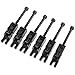 VERY100 Set of 6 Floyd Rose Bridge Saddles & Locking Screws (Black)