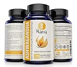 Ashwagandha Capsules 1300mg - Organic Ashwagandha Extract + Black Pepper for Increased Absorption - Natural Anxiety, Stress Relief Pill, Adrenal, Thyroid & Mood Support Supplement - 120 Veggie Caps