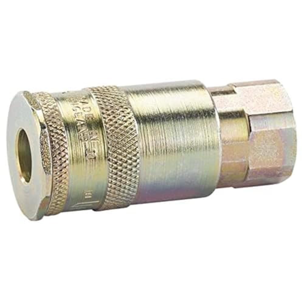 Draper 1/4" BSP Taper Female Thread Vertex Air Coupling | Air Line Compressor Fittings |1197l/min Max Flow Rate | 13.8bar Max Working Pressure | 51401