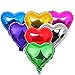 Foil balloon Zebratown 50pcs/lot Heart Shape Foil Mylar Helium Ballon 18