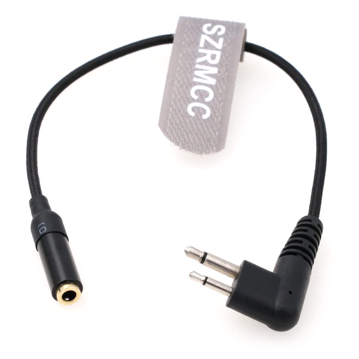 SZRMCC Hytera HYT TC500 Moto-rola CP200 Intercom Radio Audio Adapter Cable 3.5 Female to Moto-rola 2 Pin M Connector