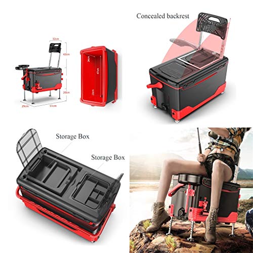 BYDBNR Angelkasten, Angeln Eimer Multifunktionsbox for Angelzubehör Tragbarer Werkzeugkasten Zur Aufbewahrung Von… – Bild 3