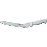 Dexter Russell P94807 Sandwich Knife, 8" Scalloped Offset Blade | Long Serrated Knife, Offset Handle, Glides Through Sandwiches And Homemade Bread, Ideal For Bakeries &amp; Commercial Kitchens