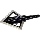 Magnus 4 Blade Hornet Ser-Razor Broadhead (3-Pack) | Razor-Sharp Fixed Blade Hunting Broadheads, Cut-On Contact Design, Made in USA
