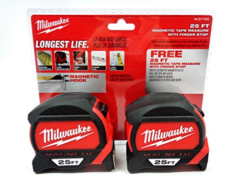 Milwaukee 48-22-7125g-2 - 25 ft. premium magnetic tape …