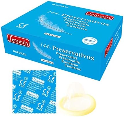 Sensinity preservativos natural, 144 unidades por caja: Amazon.es: Salud y cuidado personal