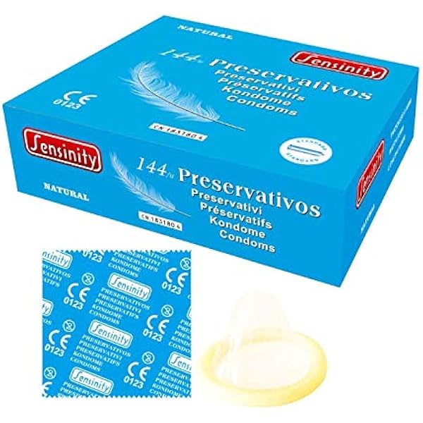 Sensinity preservativos natural, 144 unidades por caja: Amazon.es: Salud y cuidado personal
