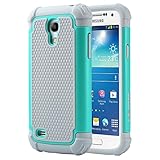 Galaxy S4 Mini Case, ULAK Hybrid Case with Dual Shock Resistant Soft silicone Case Design and Hard PC Construction for Samsung Galaxy S4 Mini (4.3