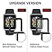 [2 Pack] Apple Watch 42mm Screen Protector, Full Coverage Scratch-Resistant Anti-Bubble 3D Curved 9H Hardness Tempered Glass Film for iWatch 42mm Series 3/2/1