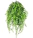 Artificial Plants Greenery Weeping Willow Fake Hanging Vine Plant Faux Ivy Garland UV Resistant Plastic Plants for Indoor/Outdoor Garden Wall Greenery Hanging Baskets Wedding Party Garland Decor-2 Pcs