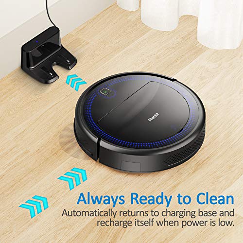 Robit Robot Vacuum, Power Suction 2Kpa (Slim V7S Pro) - Robotic Vacuum Cleaners, Quiet, Auto Charging, Pet Hair Cleaners for Hard Floors, Carpet