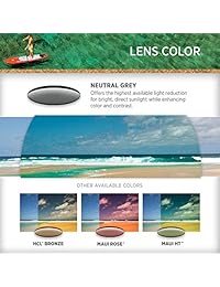 Gafas de sol Maui Jim   Barandillas 327   Montura de aviador, lentes polarizadas, con tecnología de lente PolarizedPlus2 patentada