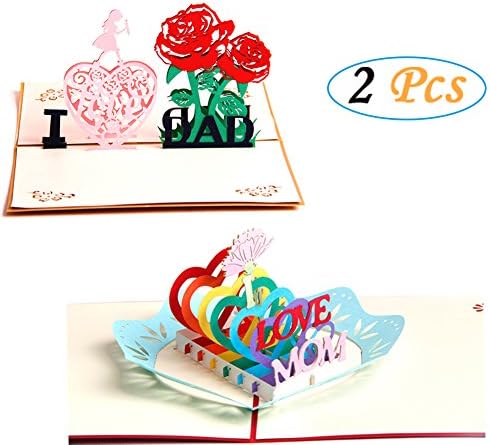 Paper Spiritz ポップアップカード誕生日 母の日カード 結婚記念カード 祝賀カード 感謝カード グリーティングカード サンキューカード 3d ポップアップカード すべての機会 ペット用品 B07bxxrppk 新作製品 ビューティー 世界最高品質人気 ホビー 正規品送料無料 100