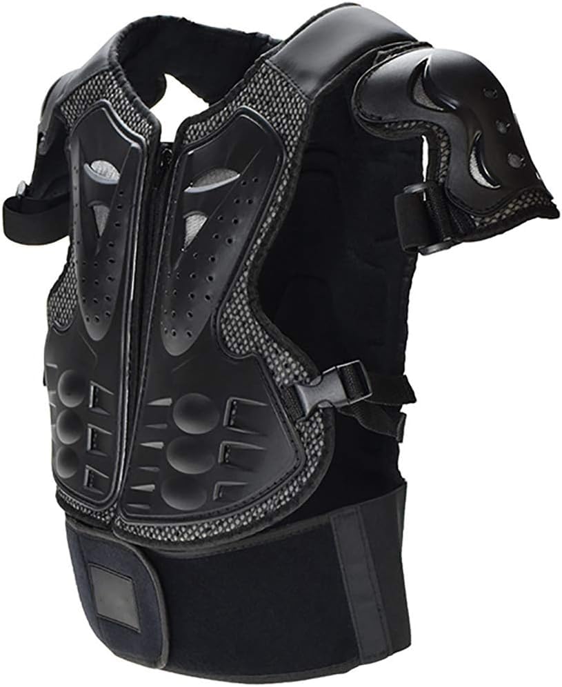 Fansport Children's Motorcycle Protective Gear, 5 Pieces Creative Breathable Knee Pad Equipment Motorcycle Cross Child for Off-Terrain Cycling Skiing Skating Skating
