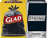 Glad Strong Quick-Tie Large Trash Bags, 30 Gallon, 40 Count
