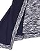 Women Cardigans on Sale,Timeson Women's Irregular Long Sleeve 2-in-1 Vest Cardigan with An Open Front Deep Blue X-Large