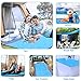 Sandfree Beach Blanket Large Size 108 x 85.2 inches for 7 Adults Outdoor Portable Travel Accessories Family Picnic Camping Mat Waterproof Lightweight Soft & Durable with 6 Stakes & 4 Corner Pockets