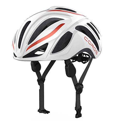 Coros Linx Smart Cycling Helmet w/Bone Conducting Audio | Fully Adjustable Sizing/Connects via Bluetooth for Music, Calls and Navigation | Comfortable, Lightweight, Breathable