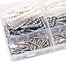 Hilitchi 160-Pieces Large/Small Zinc Plastic Self Drilling Drywall Hollow-Wall Anchor Assortment Kit