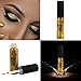 DZT1968 1PC Waterproof long-lasting Metallic Smoky Eyes Eyeshadow Waterproof Glitter Liquid Eyeliner & Eyeshadow Pen (Gold)
