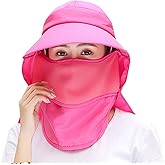 Outdoor UPF 50+ UV Sun Protection Waterproof Breathable Face Neck Flap Cover Folding Sun Hat for Men/Women