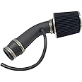3" Universal Cold Air Intake Kit Intake Pipe Kit Aluminium Automotive Air Intake Air Filter Induction Flow Hose Pipe Kit Black Filter