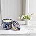 Scented Candle 16OZ Large Ceramic Jar Soy Candle Gift, Bamboo Lime Fresh Home Fragrance, 3-Wick Natural Wax, Birthday Candle Gifts for Women