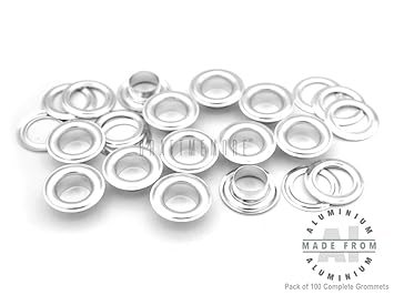 Art Craft Supplies 100 Antique Brass Round Grommets Eyelets