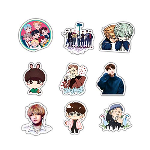 50pcs bts stickers variety vinyl car sticker motorcycle bicycle luggage decal graffiti patches skateboard stickers for laptop stickers for kid and adult bts pricepulse