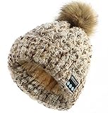 PRETTYGARDEN Women’s  Warm Wireless Music Beanie Pom Pom Hat with Smart Headphone Headset Speaker Mic Hands Free for Running Skiing Skating Hiking