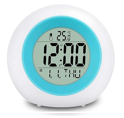Amazon Com Smart Led Digital Alarm Clock 7 Colors Rainbow