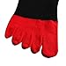ME.FAN Men's 6 Pack Toe Socks Cotton 5 Finger Five Finger Running Socks Size: 6-12