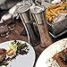 T·G·Y Salt and Pepper Grinder Set Tall Salt and Pepper Shakers Adjustable Stainless Steel Pepper Mill Salt Mill