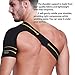 Hueglo Right Shoulder Brace for Women Men Rotator Cuff,Adjustable Shoulder Support for Shoulder Pain Relief，Dislocated AC Joint,Labrum Tear,Sprain,Soreness,Bursitis, Tendinitis,Shoulder Support Strap