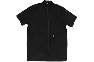 VILLCASE Womens Tunics Mens Black Jacket Grooming Set for Men Black Apron for Women Dog Groomer Smock