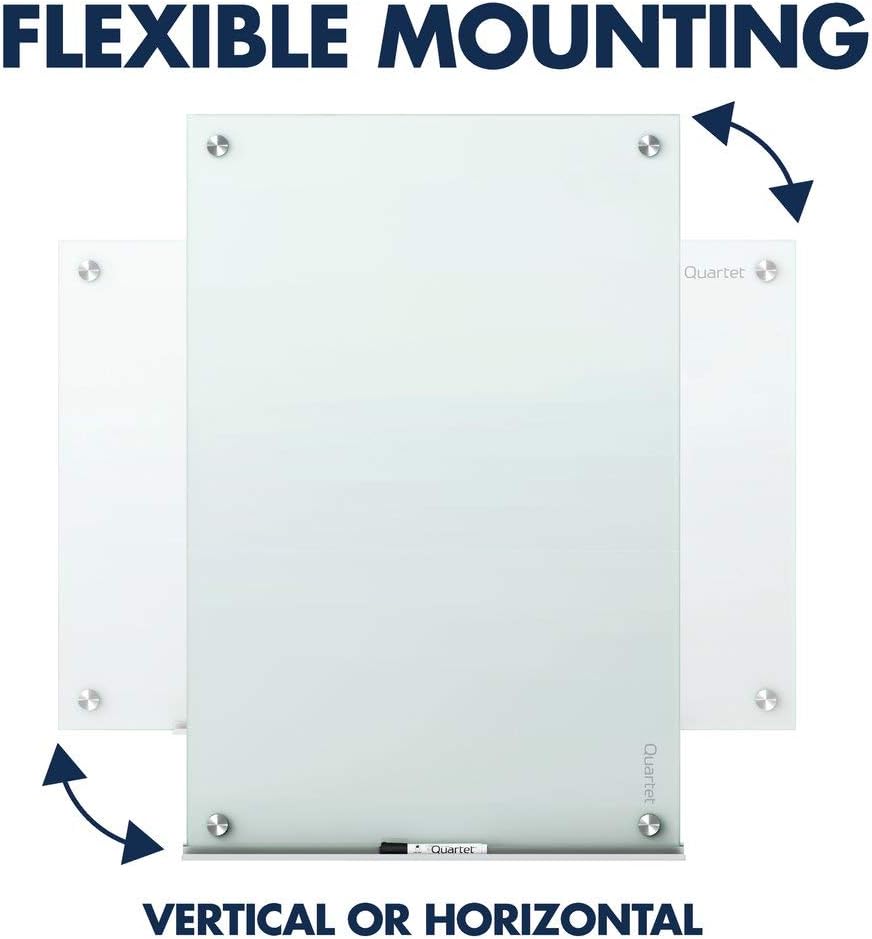 Quartet Glass Whiteboard, Magnetic Dry Erase White Board, 4' x 3', White Surface, Infinity (G4836W) : Office Products