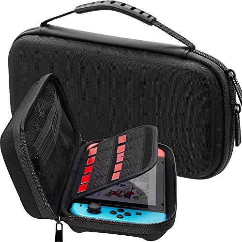 Carrying Case for Nintendo Switch - Protective Hard Portable Travel Carrying Storage Bag Best Case for Nintendo Switch Console & Accessories BLACK