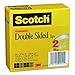 Scotch Double Sided Tape, 3/4 in x 1296 in, 2 Rolls (665-2P34-36)