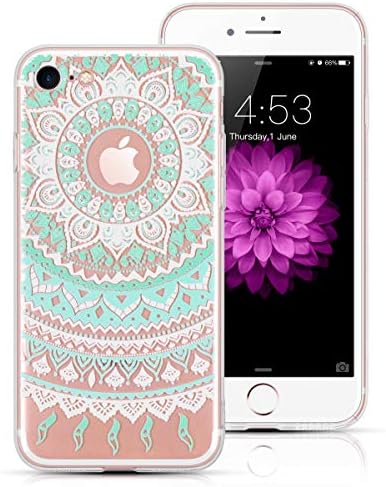 ELZO Case Compitable for iPhone 7, [Crystal] Clear Ultra Thin Slim TPU Cellphone Cover, Transparent Shock Absorption Soft Skin Sleeve, Protective Flexible Rubber Gel/Silicone Shell
